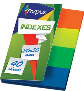 Index Forpus, 20x50mm, Assorti, Plastic (4x40) 0718-102