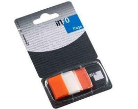 Paper-index Global Notes, 25x43mm, orange, Plastic (1x50) 0718-205