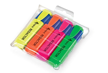 Textmarker set Forpus Redactor, 2-5 mm, 4 Colors
