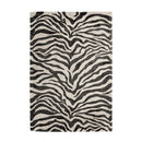 Tapis de salon en viscose design fait main zebra-9
