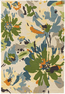 Tapis de salon floral laine flory-6
