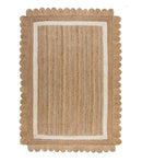 Tapis de salon en jute FLOWER JUTE - Novatrend 