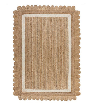 Tapis de salon en jute FLOWER JUTE - Novatrend 