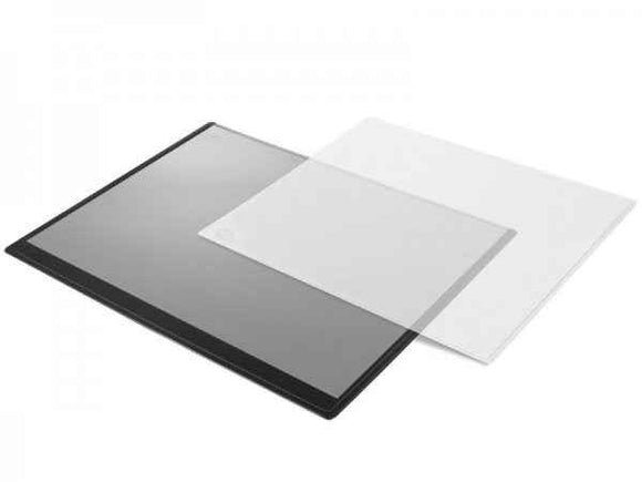 Dessous de plat Forpus, 50x63cm, noir avec revêtement transparent Raised 1010-501