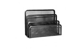Support pour courrier Forpus, noir, section 3, métal perforé 1006-105