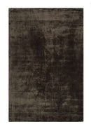 Tapis de salon en viscose fait main titane