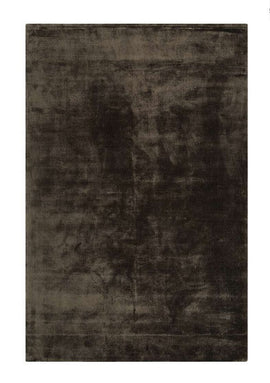 Tapis de salon en viscose fait main titane