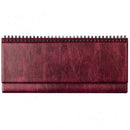 Horizontal table calendar Memo PVC 2026m. burgundy