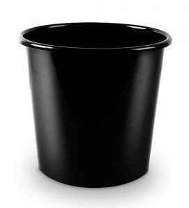Poubelle Forpus, 11 l, noire, plastique