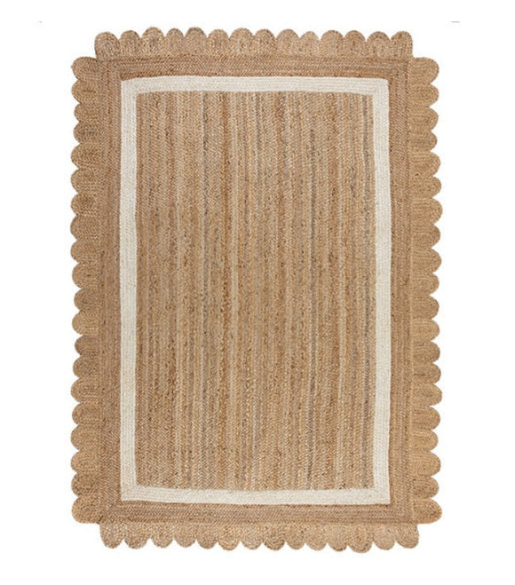 Tapis de salon en jute flower jute