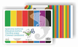 Cardboard SMLT, A4, 190 g, color, 8 sheets, single-sided