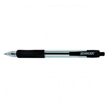 STANGER Ball Point Pens 1.0 Softgrip retractable, black, 1 pcs. 18000300039