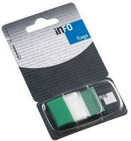 Paper-index Global Notes, 25x43mm, green, Plastic (1x50) 0718-204