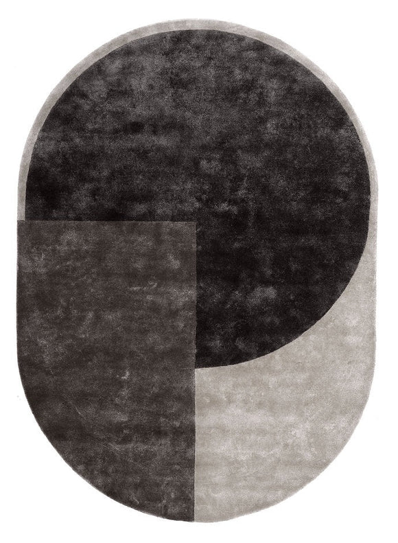 Tapis de salon design oval