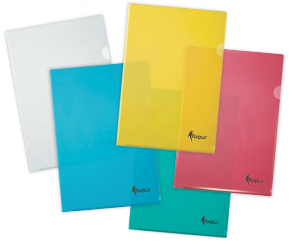 Folder L Forpus, A4, 180 microns, transparent, plastic