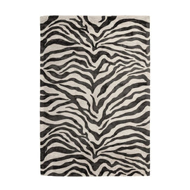 Tapis de salon en viscose design fait main zebra