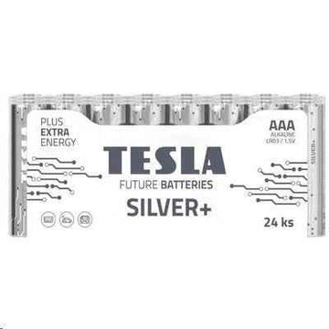 Piles Tesla AAA Silver+ Alcalines LR03 1150 mAh (24 pièces) (13032410)