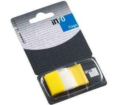 Paper-index Global Notes, 25x43mm, Yellow, Plastic (1x50) 0718-203