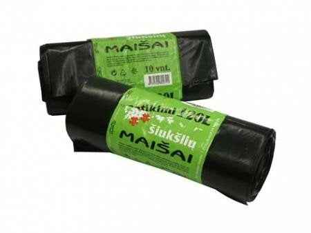 Sacs poubelles Plasta, 20 l/20 pièces, 20 microns, noir