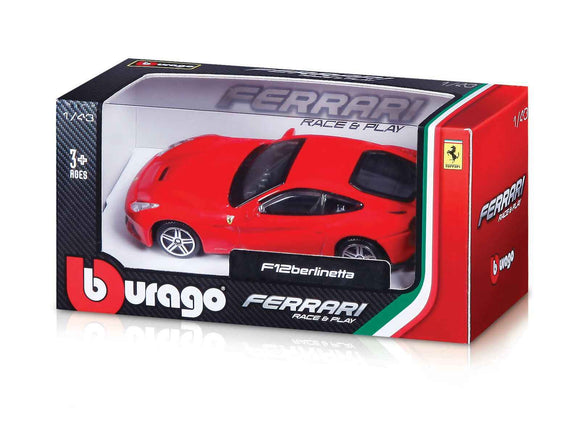 BBURAGO FERRARI car model 1:43 Ferrari RP Vehicles, assort., 18-36100