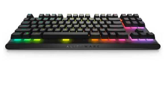 Clavier Dell Alienware Tenkeyless AW420K | Clavier de jeu | Filaire | Anglais | Dark Side of the Moon | Cherry MX Red