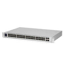 Ubiquiti Layer 3 switch with (48) GbE RJ45 ports and (4) 10G SFP+ ports.