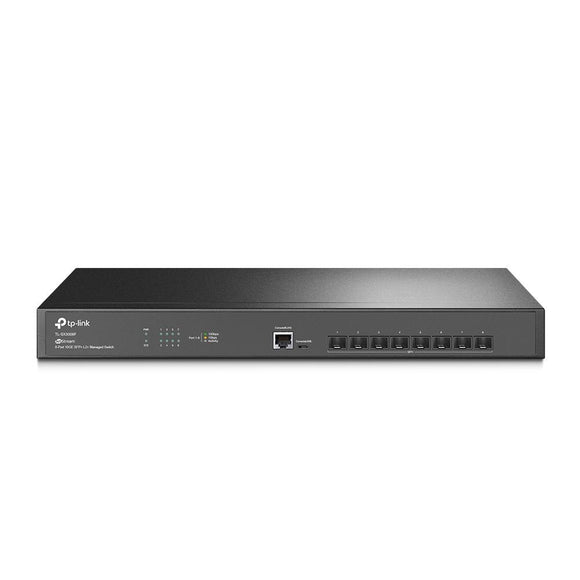 TP-LINK Omada 8-Port 10GE SFP+ L2+ Managed Switch 8x 10G SFP+ Slots RJ45/Micro-USB Console Port