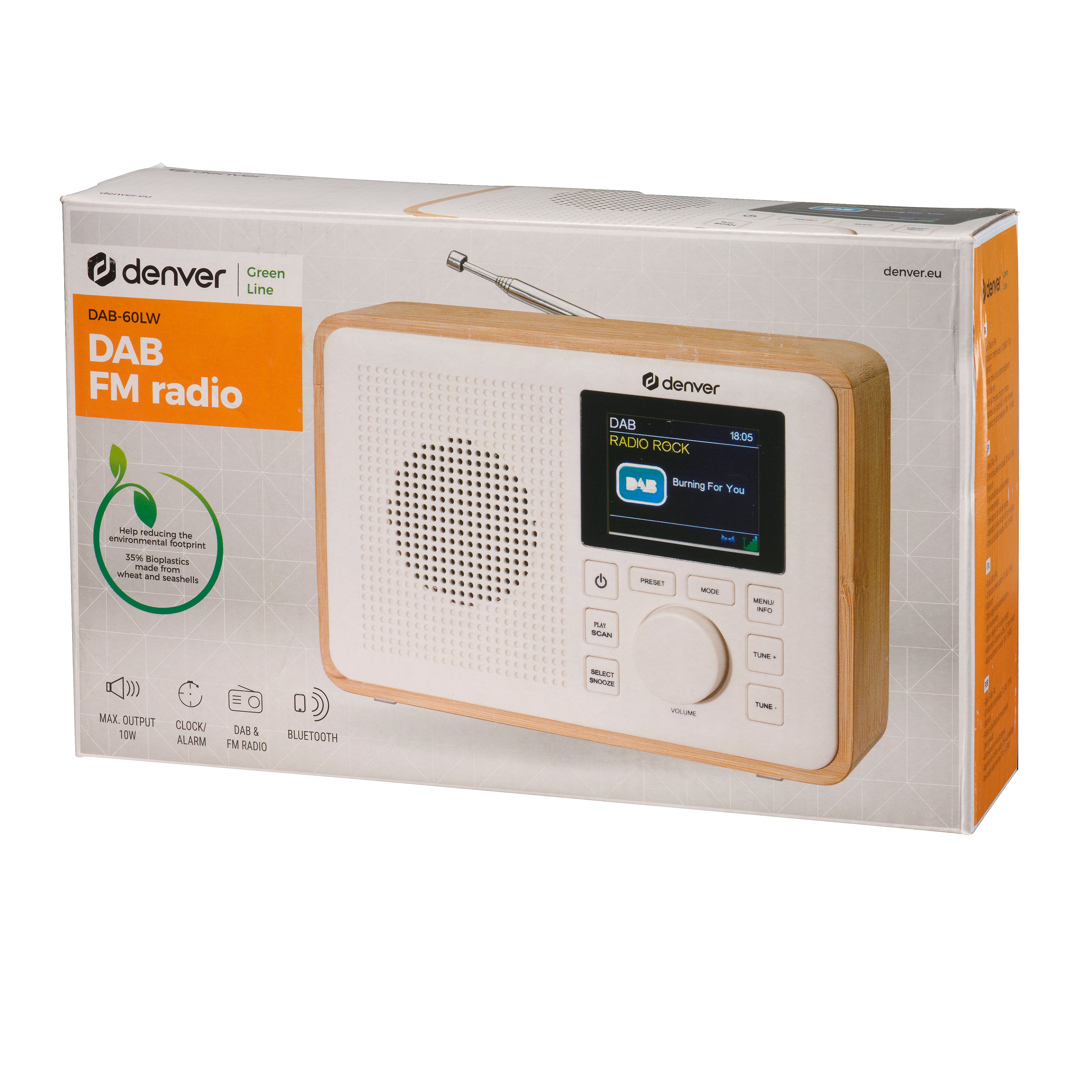 Denver DAB-60LW Greenline Bois clair