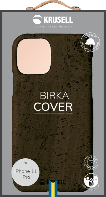 Krusell Birka Cover Apple iPhone 11 Pro marron foncé
