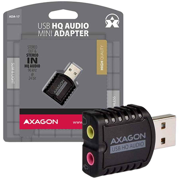 AXAGON | ADA-17 USB - HQ Mini Audio Adapter