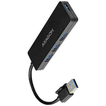 Hub USB AXAGON HUE-G1A 4 ports USB 3.0 Superspeed SLIM avec câble Type-A de 14 cm