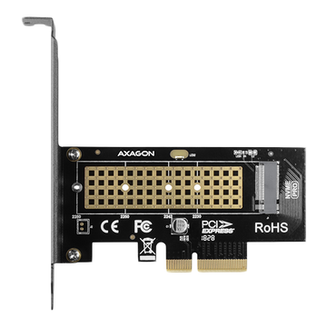 AXAGON The PCI-Express x4 internal adapter for connecting an NVMe M.2 SSD disk to a computer | PCEM2-N