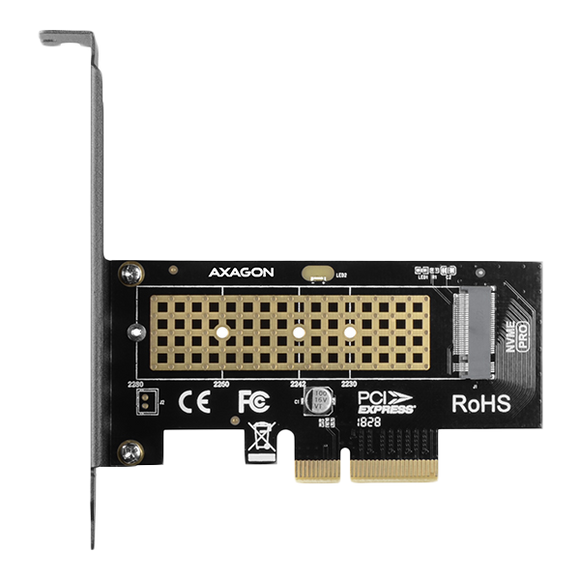 AXAGON The PCI-Express x4 internal adapter for connecting an NVMe M.2 SSD disk to a computer | PCEM2-N