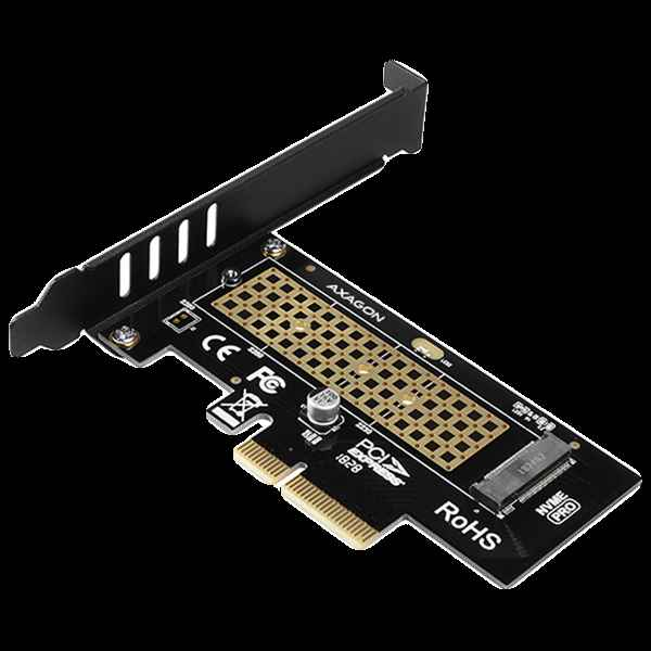 AXAGON PCEM2-N PCI-E 3.0 4x - SSD M.2 NVMe, jusqu'à 80 mm SSD
