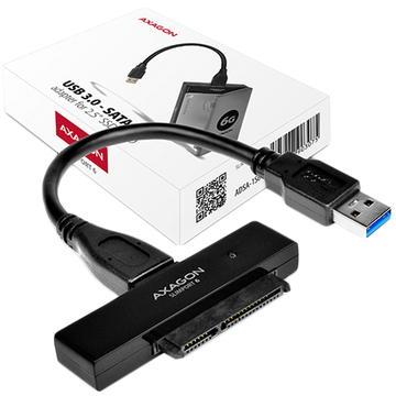 AXAGON ADSA-1S USB2.0 - SATA HDD External Adapter Incl. 2.5" Case