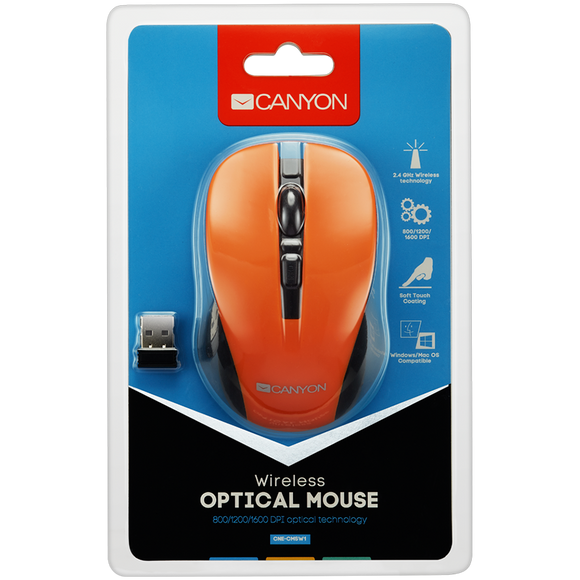 CANYON mouse MW-1 Wireless Orange