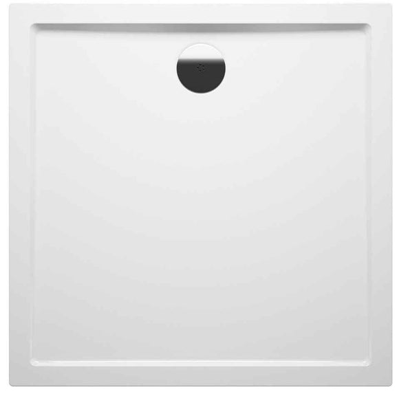 Receveur de douche carré RIHO DAVOS 261 100x100x4,5cm, avec pieds et tablier