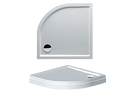 Receveur de douche ¼ de cercle RIHO DAVOS 289 120x120x4,5 cm avec pieds et tablier-1