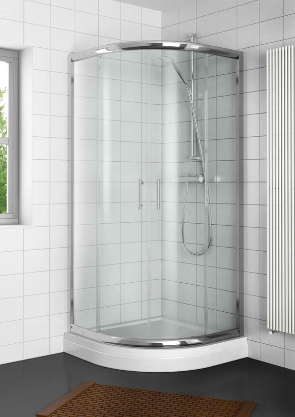 Receveur de douche ¼ de cercle RIHO DAVOS 289 120x120x4,5 cm avec pieds et tablier