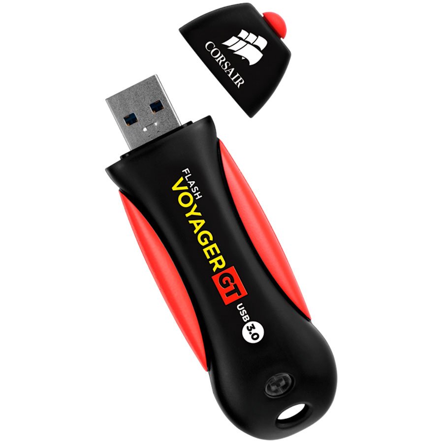 Corsair Flash Voyager GT, 512 Go, résistante aux chocs, USB 3.0 « CMFVYGT3C-512GB » (timbre vert 0,03 lei)
