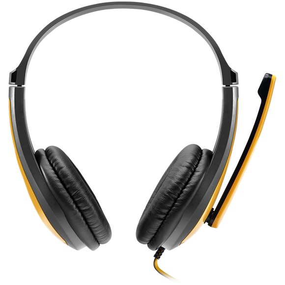 CANYON PC headset HSC-1 PC Mic Flat 2m Black Yellow