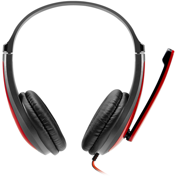 CANYON PC headset HSC-1 PC Mic Flat 2m Black Red