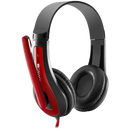 CANYON PC headset HSC-1 PC Mic Flat 2m Black Red-3