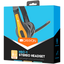 CANYON PC headset HSC-1 PC Mic Flat 2m Black Yellow-6