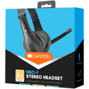 CANYON PC headset HSC-1 PC Mic Flat 2m Black-6