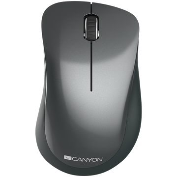 CANYON MW-11, 2.4 GHz Wireless mouse,with 3 buttons, DPI 1200, Battery:AAA*2pcs,Black,67*109*38mm,0.063kg