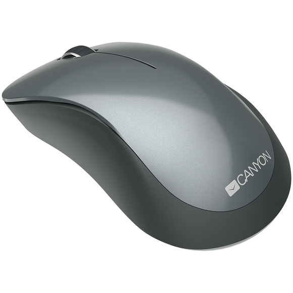 CANYON MW-11, 2.4 GHz Wireless mouse,with 3 buttons, DPI 1200, Battery:AAA*2pcs,Black,67*109*38mm,0.063kg