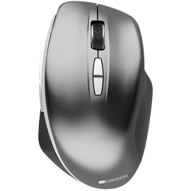 CANYON MW-21, 2.4 GHz Wireless mouse,with 7 buttons, DPI 800/1200/1600, Battery:AAA*2pcs,Dark gray72*117*41mm 0.075kg