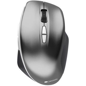 CANYON MW-21, 2.4 GHz Wireless mouse,with 7 buttons, DPI 800/1200/1600, Battery:AAA*2pcs,Dark gray72*117*41mm 0.075kg