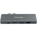 CANYON hub DS-5 7in1 Thunderbolt 3 Space Grey-1